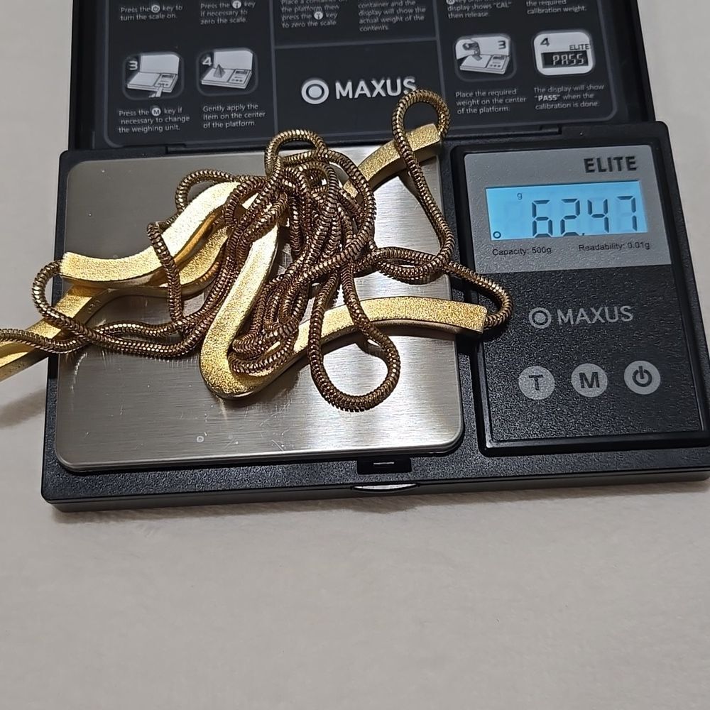 Gold Plated Statement Necklace - image 6